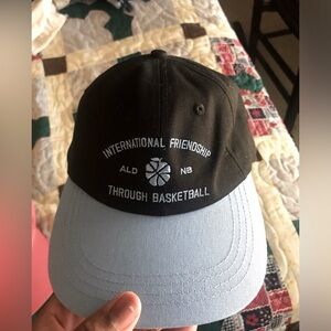 New balance Aime Leon Dore hat color black with sky blue brim One size